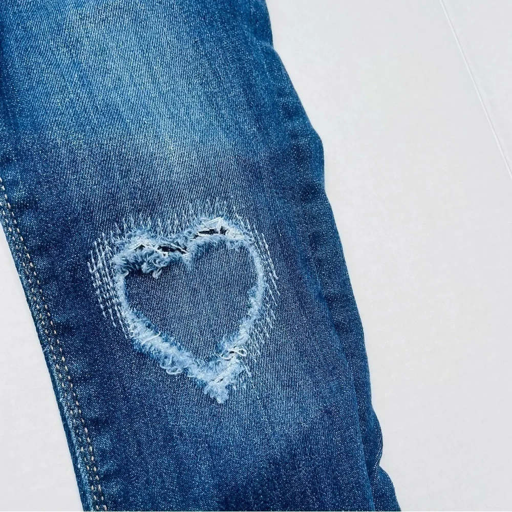 Old Navy Ballerina Heart Raw Hem Denim Jeans